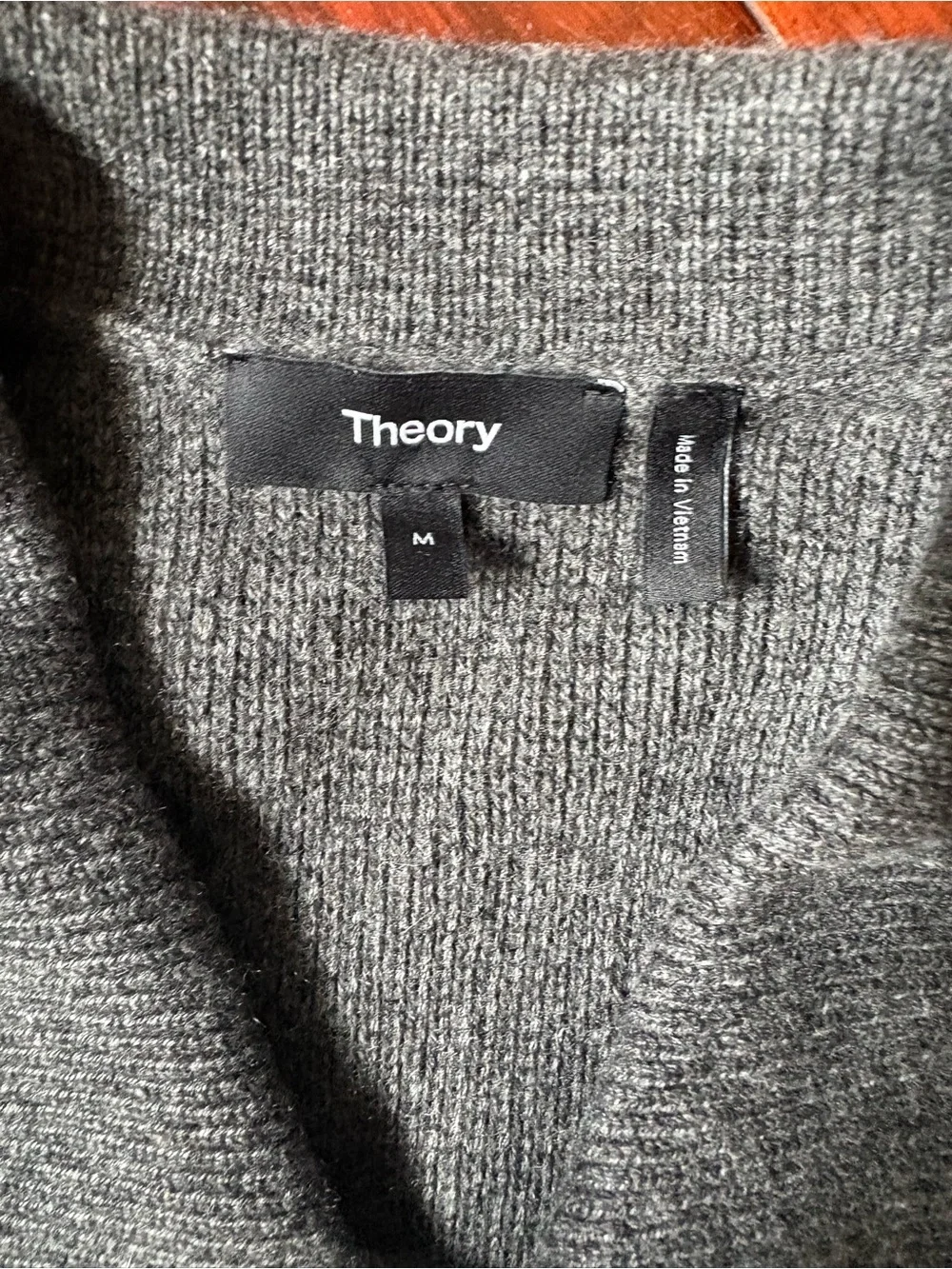 Theory Men's Gray Button-Front Collared Cashmere Cardigan